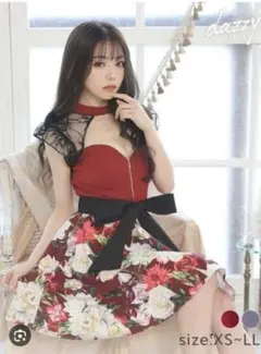 Dazzy store 花柄キャバドレス LLサイズ