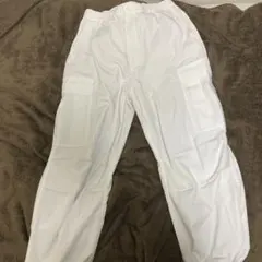 GU カーゴパンツ L ホワイト ジョガーパンツ