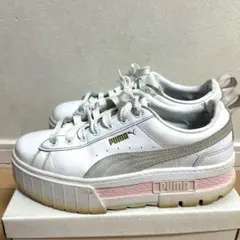 PUMA 厚底スニーカー ホワイト/ピンクのサムネイル