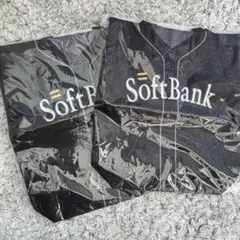 SoftBank ユニフォームトートバッグ 黒ソフトバンクホークスユニホーム型