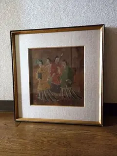 額装 儀間比呂志 木版画 かしかけ 民俗 - メルカリ