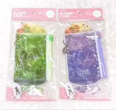 セリア アクスタ用 スライダーケース レトロドリンク グリーン＆パープルのサムネイル
