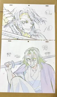 鬼滅の刃　柱稽古編　特典　A4サイズ　複製原画　宇髄天元　2枚セット