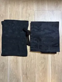 喪服着物用帯と帯揚げ、帯締め3点セット