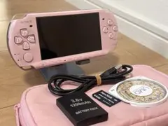 激美品 動作確認 PSP 3000 ブロッサムピンク すぐ遊べるセット