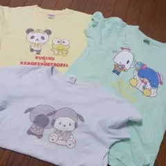 サンリオ　けろけろケロッピー　タキシードサム　ポチャコ　Tシャツ　Mサイズ３着