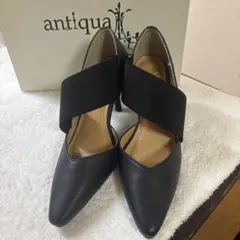 【新品未使用】アンティカ　ゴアパンプス　Mサイズ(23〜23.5㎝)のサムネイル