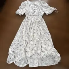 GOLZA 花柄パフスリーブロングドレス