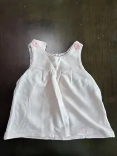 【ミキハウス】ピンク ノースリーブ ワンピース