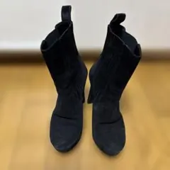GUCCI（グッチ）スエード アンクルブーツ ブラック／37サイズ（約24cm）のサムネイル