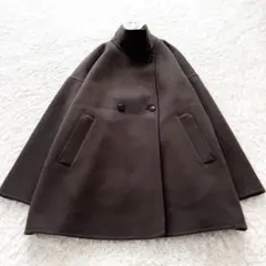 美品✨スローブイエナ 24年 souple woolダブルフェイススタンドコート