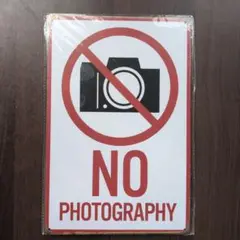 NO PHOTOGRAPHY サインプレート
