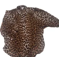 H&M ヒョウ柄 長袖シャツ L