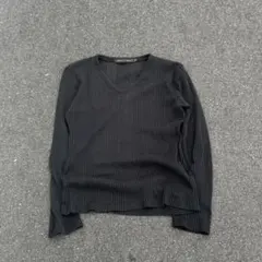 archive y2k v neck cut sew fade