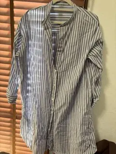 GU ストライプシャツワンピース