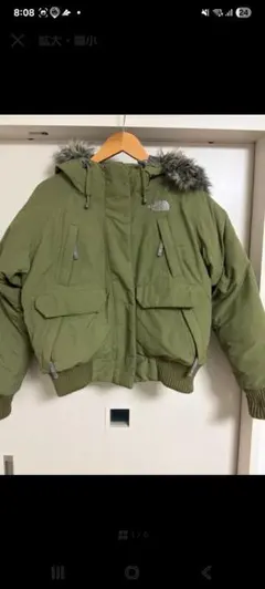 ノースフェイスフード付きダウンジャケット