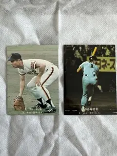 カルビープロ野球カード　王貞治　700号特集　2枚