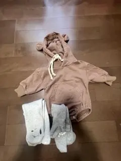 ベビー服　くま　タイツ65㎝