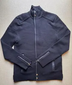 RLX ブラック　ジップアップニットセーター