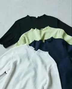 一枚で、品よく涼しく」コットン混の楊柳Tシャツ セット - メルカリ