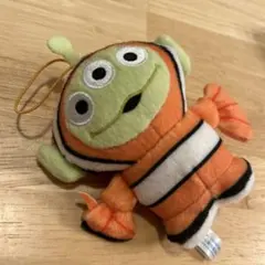 リトルグリーンメン ぬいぐるみバッジ ハロウィン◇かぼちゃ