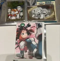 ヒロアカ原画展　パブミラー風アクリルステッカー　お茶子セット