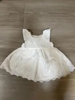 baby GAP ホワイト刺繍ワンピース 18-24ヶ月