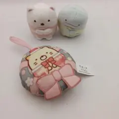 すみっコぐらしコラボ3点　ねこ、とかげしろくま