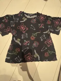JOEY HYSTERIC 総柄 Tシャツ ブラック Sのサムネイル