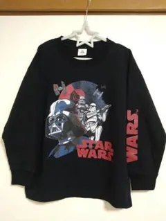 新品 スターウォーズ ダースベイダー ロンT 黒 130cm