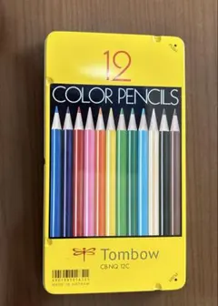 トンボ鉛筆 缶入色鉛筆 12色 NQ CB-NQ12C
