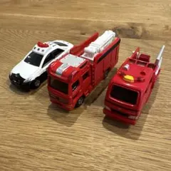 トミカ　消防車両　パトカー　3台　セット