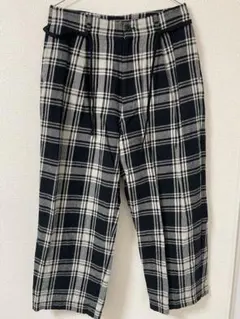 SALE!!room.13 チェックワイドパンツ　Fサイズ　ユニセックス