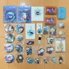 呪術廻戦 五条悟 缶バッジ アクリル キーホルダー ラバーマスコット まとめ売り