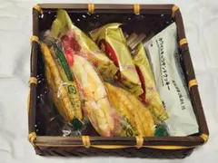 ★12/7まで限定値下げ★竹製ブラウンバスケット 中型