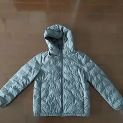 UNIQLO フード付きダウンコート 150サイズ グレー