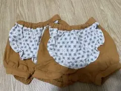 moimorn エプロン付きハーフパンツ 2着セット
