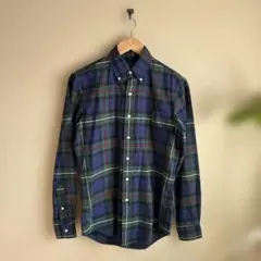 ラルフローレンタータンチェックシャツワンポイント刺繍