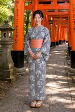 ❤有松鳴海絞り浴衣 裄66 袖丈 48 身丈 154 前幅25 後幅30 - メルカリ