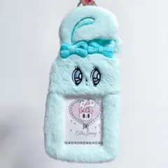 エスターバニートレカケース・定期入り カードケース・ふわふわぬいぐるみグリーン