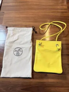 美品】HERMES アリーヌ ミニ レモン - メルカリ