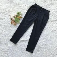 【ドロワット】 (1/S) テーパードパンツ ストレッチ タック入り シンプル