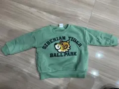 SIBERIAN TIGER BALLPARK トレーナー 90サイズ グリーン