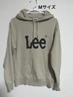 Lee フロントロゴ入りパーカー Mサイズ ベージュ