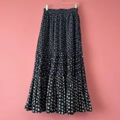 UNIQLO PAUL&JOE フラワー　ティアードロングスカート XS