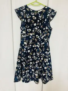 Snidel フラワープリント ネイビー ワンピース　サイズ1