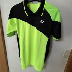 YONEX バドミントン ポロシャツ M ライムグリーン/ブラック