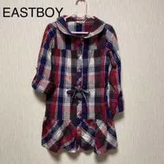 イーストボーイ　チェック柄チュニックワンピース
