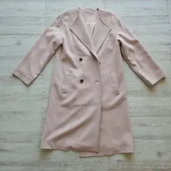 ミラオーウェンピンク ダブルブレストコート