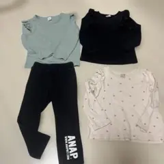 100サイズ4点セット長袖長ズボンアナップ putitmain SHEIN